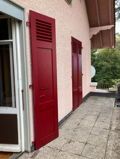 Restauration de volet ancien